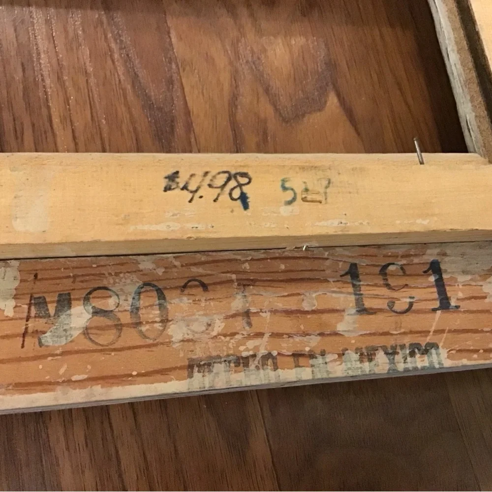 Vintage distressed wood frame